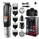 (gris)tondeuse multi - usages 5 en 1 pour hommes, charge rapide, �tanche, adapt�e aux sourcils, au corps, ...