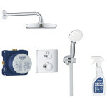 Ensemble douche encastrable grohtherm tempesta 210 avec nettoyant robinetterie grohclean - grohe
