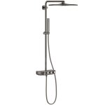 Grohe - euphoria smartcontrol - set de douche cube 310 duo avec thermostat, 2 jets, hard graphite 26508a00 ...
