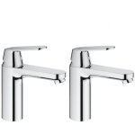 Grohe - eurosmart cosmopolitan lot de 2 mitigeurs monocommande 1 / 2' lavabo taille m (23327000 - duo) ...