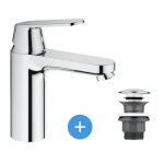 Grohe - eurosmart cosmopolitan set mitigeur lavabo taille m + bonde clic clac pour lavabo avec trop - ... Grohe - eurosmart cosmopolitan set mitigeur lavabo taille m + bonde clic clac pour lavabo avec trop - ...