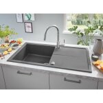 Grohe - evier composite avec egouttoir - k400