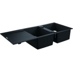 Grohe - evier k500 31647 2 bassin 1160x500mm avec atf droite / gauche granit noir