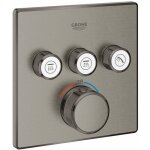 Grohe grohtherm smartcontrol - mitigeur thermostatique encastr, 3 sorties, hard graphite bross 29126al0 ...