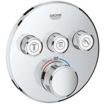 Grohe - grohtherm smartcontrol - mitigeur thermostatique encastr� de douche, 3 sorties, chrome 29121000 ...