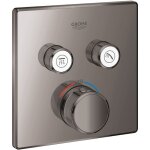 Grohe - grohtherm smartcontrol - mitigeur thermostatique encastr� avec 2 soupapes, hard graphite 29124a00 ...