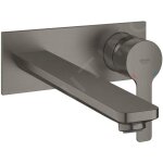 Grohe - lineare - mitigeur de lavabo encastr�, installation � 2 trous, hard graphite bross� 23444al1