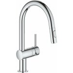 Grohe ? mitigeur de cuisine monocommand� avec bec en c ? finition chrom�e r�sistante ? douchette extractible ...
