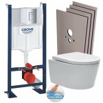 Pack b�ti autoportant rapidsl + wc sans bride sat, fixations invisibles + abattant softclose + plaque ...