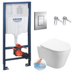Grohe - pack wc bti - support + wc swiss aqua technologies infinitio sans bride, fixation invisible ...