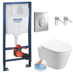 Grohe pack wc bti - support + wc swiss aqua technologies infinitio sans bride fixation invisible + plaque ...