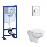 Grohe - pack wc rapid sl + cuvette sans bride velvet + plaque chrom�e