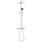 Grohe - quickfix colonne de douche thermostatique xxl round 250 + douchette 2 jets, chrome (26816022) ...