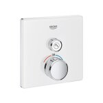 Grohe smartcontrol partie de finition pour robinet de douche encastrable thermostatique carr blanc