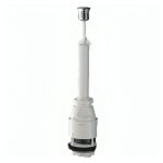 Grohe - mcanisme wc servo chasse interrompable, bouton poussoir chrom