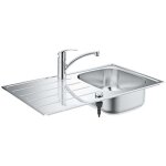 Grohe - viers - ensemble vier k200 et mitigeur eurosmart, inox bross / chrome 31565sd1