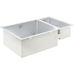 Viers - vier k700 avec garniture de vidage, 76x45 cm, inox bross 31575sd1 - grohe