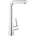 Grohe - zedra - mitigeur d'�vier avec douchette extractible, smartcontrol, chrome 32553002