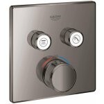 Grohe - grohtherm smartcontrol - mitigeur thermostatique encastr avec 2 soupapes, hard graphite 29124a00 ...