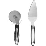 Roulettes  pizza ensemble de couteaux  pizza, 2 pices / ensemble spatule  pizza en acier inoxydable ...