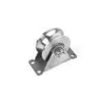 Groove wheel poulie bloc de poulie en acier inoxydable bloc de poulie simple super silencieux pour portail ...