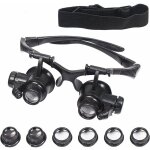 Shining house - grossissante avec clairage led, loupe de tte  led, lunette de prcision avec 4 lentilles ...