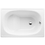 Jika - groupe roca) riga 105 x 70 x 37. 5 cm baignoire gain de place en acier �maill�, sans pieds, blanc ...