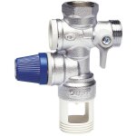 Groupe de s�curit� vertical thermador gsi15 chrom� avec si�ge inox 1 / 2' pour chauffe - eau