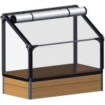 Growcamp - potager mural  adosser en mlze avec serre siberian