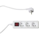 Bloc multiprises 3 prises avec interrupteur