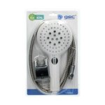 Gsc - kit douche éco économique : 3 fonctions pomme de douche 129mm + flexible + support réglable 404005004 ... Gsc - kit douche éco économique : 3 fonctions pomme de douche 129mm + flexible + support réglable 404005004 ...