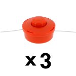 Lot de 3 ttes fils pour dbroussailleuse et multifonction 4 en 1