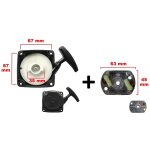 Lanceur avec cloche pour dbroussailleuse, multifonction 4 en 1, outil sur perche et tarire