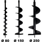 Gt garden - lot de m�ches � 80 + 150 + 250 mm pour tari�re thermique