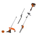 Multifonction thermique 4 en 1 : trononneuse - dbroussailleuse - taille - haies