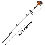 Gt garden - taille - haies thermique sur perche, 52 cm3, 3 cv, longueur 3. 30 mètres Gt garden - taille - haies thermique sur perche, 52 cm3, 3 cv, longueur 3. 30 mètres