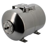 Gt market - r�servoir pression � vessie horizontal en inox - 24 litres