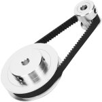 Gt2 poulie de distribution en aluminium 6mm, avec 20 - 60dents poulie + 200mm courroie crant�e en caoutchouc ...