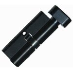 Gu. b / bon serrure � cylindre en laiton, 70mm tour de pouce 35t / 35, 3 cl�s en laiton standard, noir ...