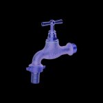 Robinet de puisage laiton brut m�le 1 / 2 nez 1 / 2 tuyau �15