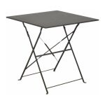 Proloisirs - guridon cuba carr - 70 x 70 cm - gris