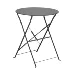 Proloisirs - gueridon rond diam. 60 cuba grey