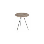 M&s - guridon rond 40 cm en bois et acier - dandy