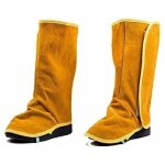 Gu�tres de soudage en cuir, couvre - bottes et chaussures de soudage r�sistants au feu, couvre - pieds ...