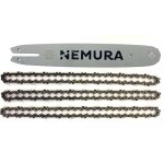 Guide de 35cm + 3 chanes de trononneuse - compatible avec stihl ms170, ms171, ms180, ms181 - 50 maillons ...