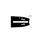 Guide chaine trononneuse dolmar 50cm 3 / 8 . 058 (1, 5mm).