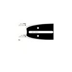 Guide chaine trononneuse homelite 30cm 3 / 8 lp . 050 (1, 3mm).