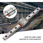 Guide lin�aire miniature, 1 pi�ce lml12b guide lin�aire miniature de 12 mm de large + glissi�re pour ...