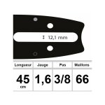 Guide ozaki 45 cm 3 / 8 1, 6mm