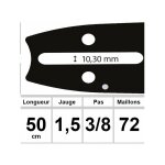 Guide ozaki 50 cm 3 / 8 1. 5mm